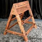 Brown Bondage Bench with Adjustable Restraints - Image 10