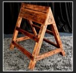 Brown Bondage Bench with Adjustable Restraints - Image 2