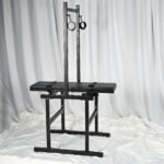 Black Adjustable Bondage Play Bench with Sex Machine - Image 13