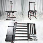 Black Adjustable Bondage Play Bench with Sex Machine - Image 11