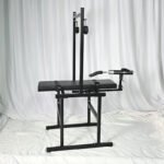 Black Adjustable Bondage Play Bench with Sex Machine - Image 8