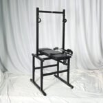 Black Adjustable Bondage Play Bench with Sex Machine - Image 7