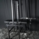 Black Adjustable Bondage Play Bench with Sex Machine - Image 5