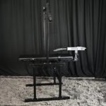 Black Adjustable Bondage Play Bench with Sex Machine - Image 4