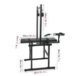 Black Adjustable Bondage Play Bench with Sex Machine - Image 3