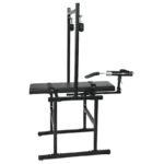 Black Adjustable Bondage Play Bench with Sex Machine - Image 2