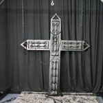 Black Restraint Cross for Bondage Play with Adjustable Attachment Points - Image 3