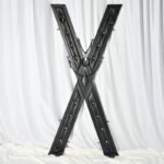 Black Bondage X-Frame with Adjustable Restraints - Image 3