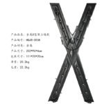 Black Bondage X-Frame with Adjustable Restraints - Image 10