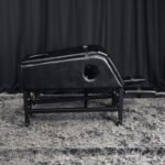 Black Bondage Restraint Table with Adjustable Straps - Image 6