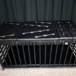Black Restraint Cage with Cushioned Base - Image 12