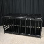 Black Restraint Cage with Cushioned Base - Image 11