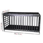 Black Restraint Cage with Cushioned Base - Image 13
