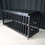 Black Restraint Cage with Cushioned Base - Image 8