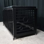 Black Restraint Cage with Cushioned Base - Image 5