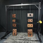 Black Heavy-Duty Suspension Frame with Pulley System - Image 8