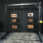 Black Heavy-Duty Suspension Frame with Pulley System - Image 3