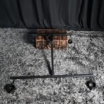 Black Adjustable Restraint Cross with Cuffs - Image 8