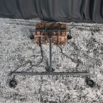 Black Adjustable Restraint Cross with Cuffs - Image 7