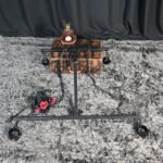 Black Adjustable Restraint Cross with Cuffs - Image 6