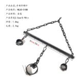 Black Adjustable Restraint Bar with Cuffs - Image 3