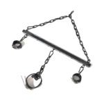 Black Adjustable Restraint Bar with Cuffs