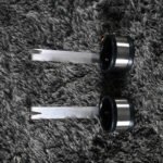 Black Metal Restraint Cuffs with Adjustable Bar - Image 11