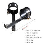 Black Metal Restraint Cuffs with Adjustable Bar - Image 4