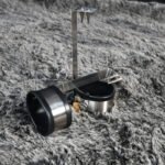 Black Metal Restraint Cuffs with Adjustable Bar - Image 3